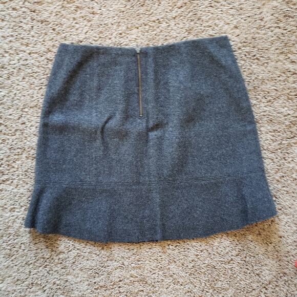 Madewell wool blend boulevard micro mini grey skirt 6 - Picture 3 of 6